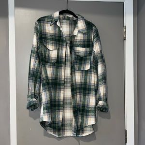 SHEIN Flannel Shacket